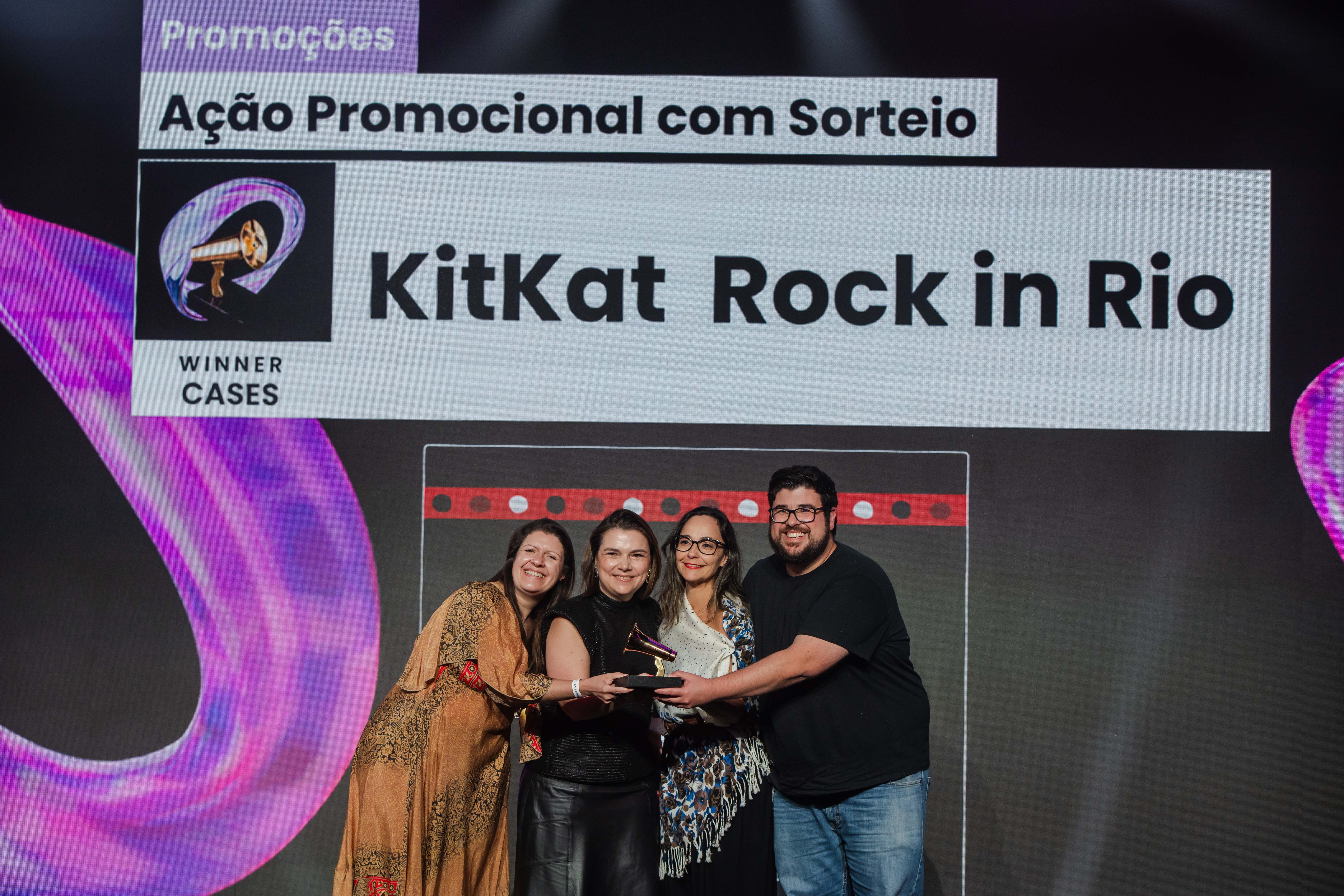 KitKat no Rock in Rio é premiada no Prêmio Live 2023 com ação promocional e sorteio